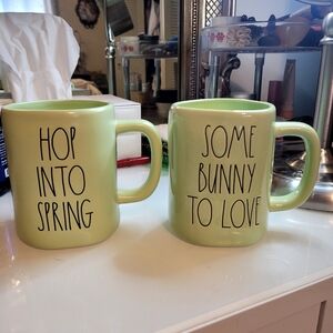 Pair of Rae Dunn Easter Mugs